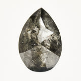  Dark Salt and Pepper Pear Diamond