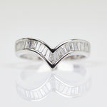 18ct white gold diamond wedding ring women