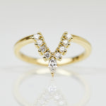 18ct yellow gold diamond wedding ring women