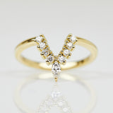 18ct yellow gold diamond wedding ring women