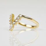 18ct yellow gold diamond wedding ring women