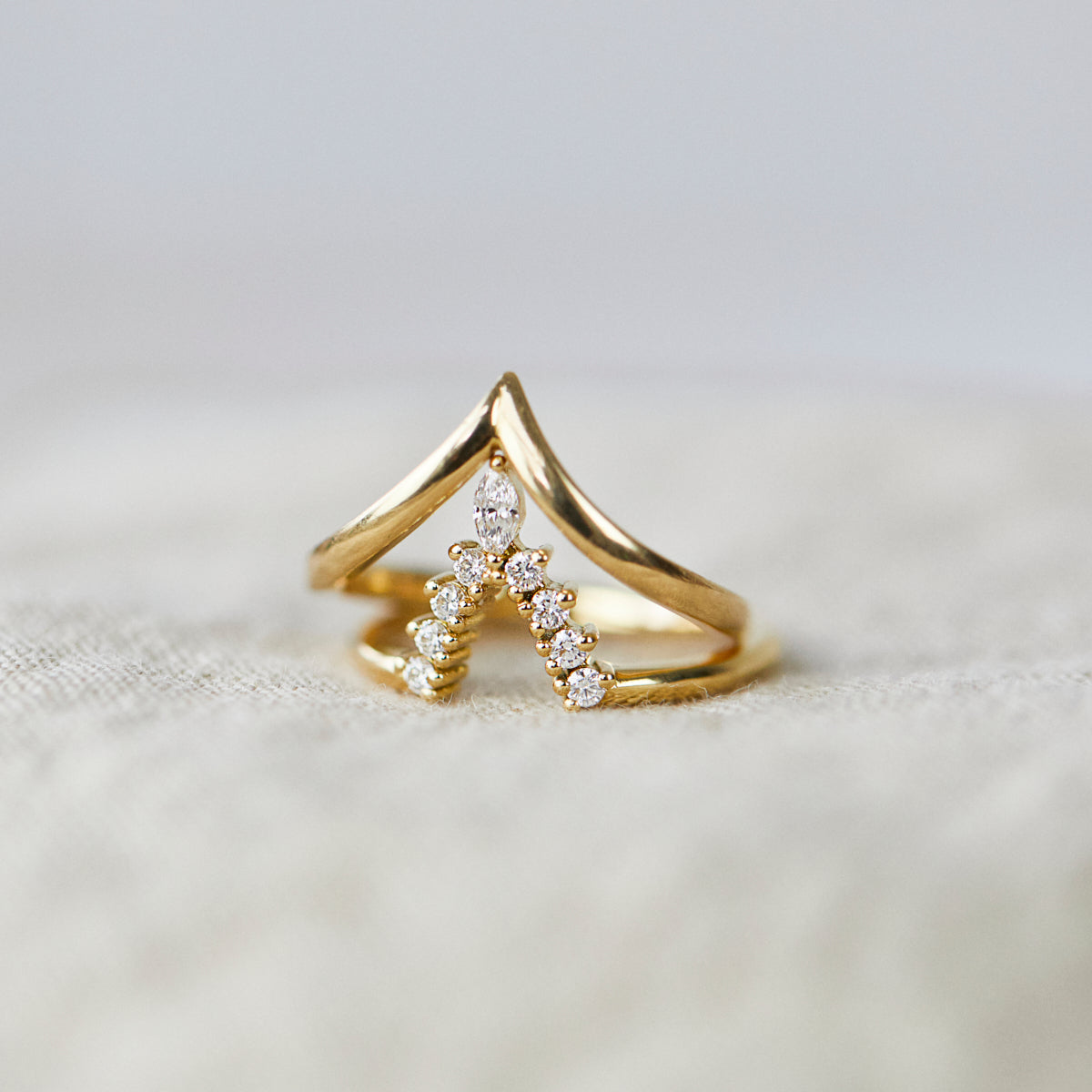 18ct yellow gold diamond wedding ring women