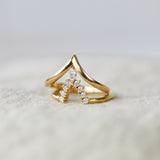 18ct yellow gold diamond wedding ring women