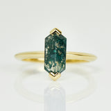 Coloured gemstone engagement rings
