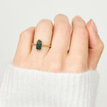 Coloured gemstone engagement rings