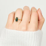 Coloured gemstone engagement rings