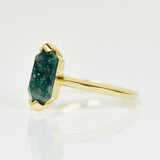 Coloured gemstone engagement rings