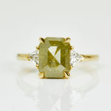 Coloured gemstone engagement rings