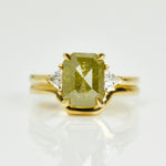 Coloured gemstone engagement rings