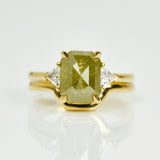 Coloured gemstone engagement rings