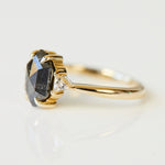 Salt and pepper engagement ring