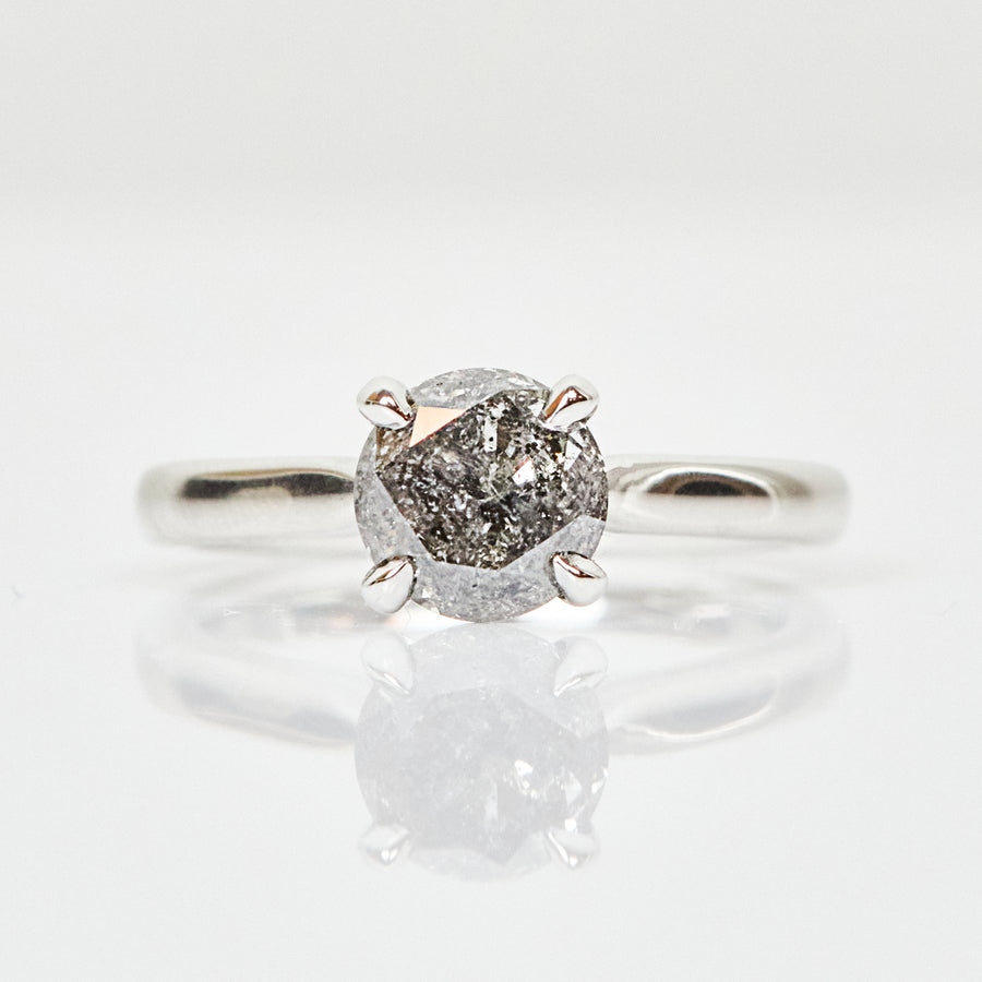 0.98ct Round Brilliant Cut Diamond Solitaire Engagement Ring