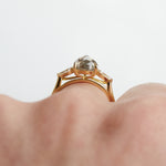 salt and pepper engagement ring