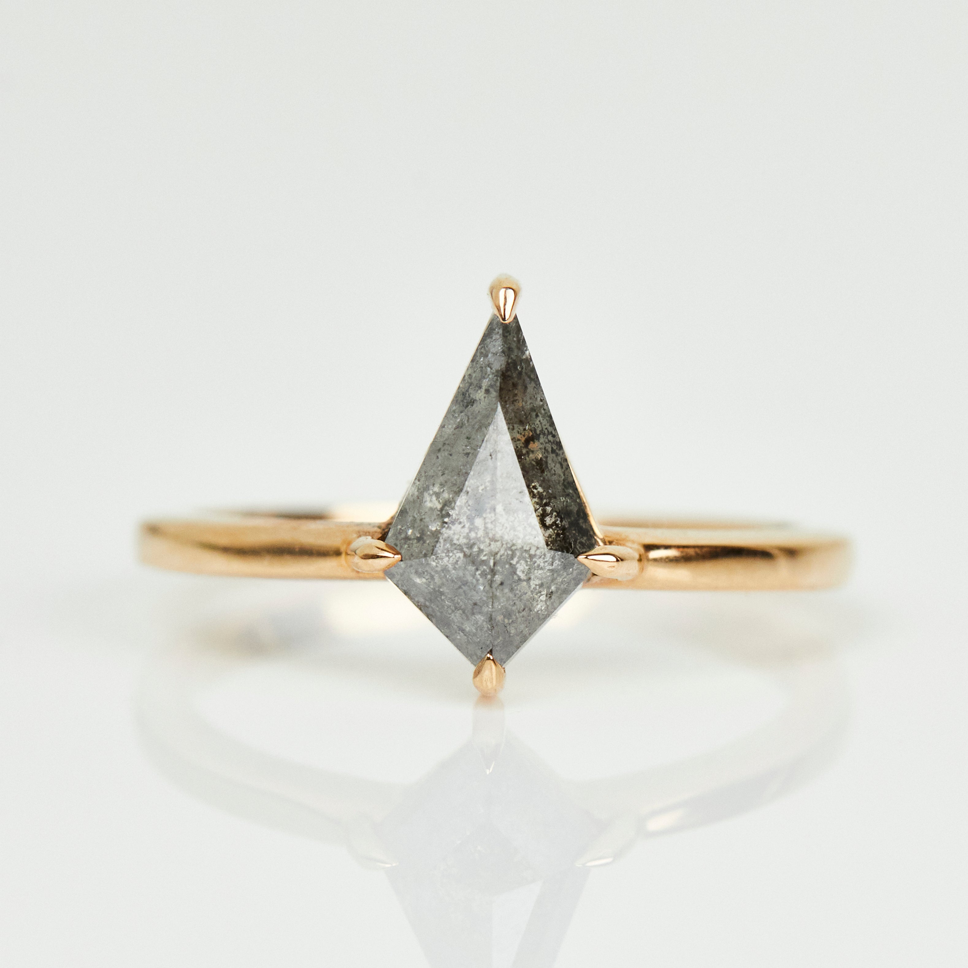 Kite Salt and Pepper Diamond Ring