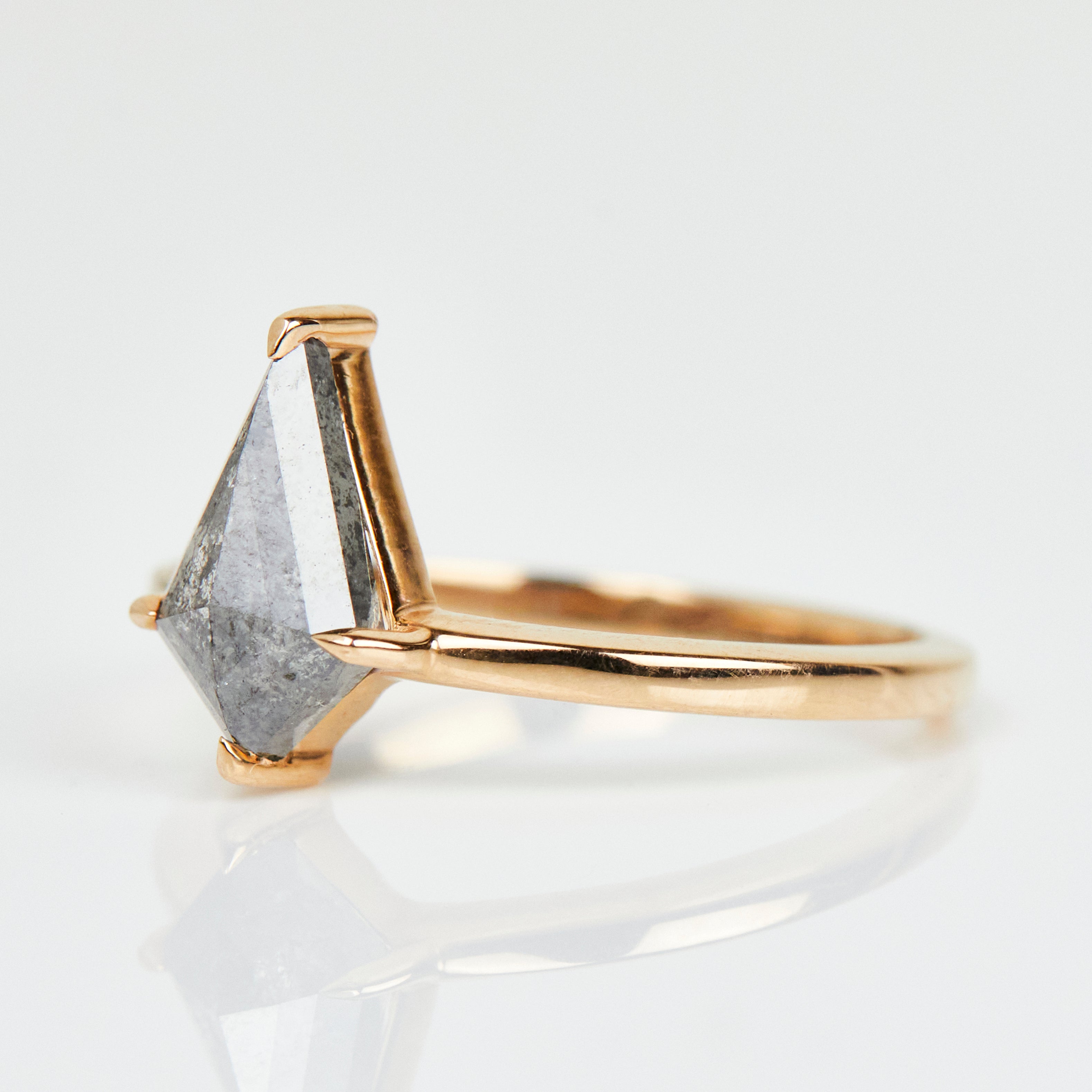 Kite Salt and Pepper Diamond Ring