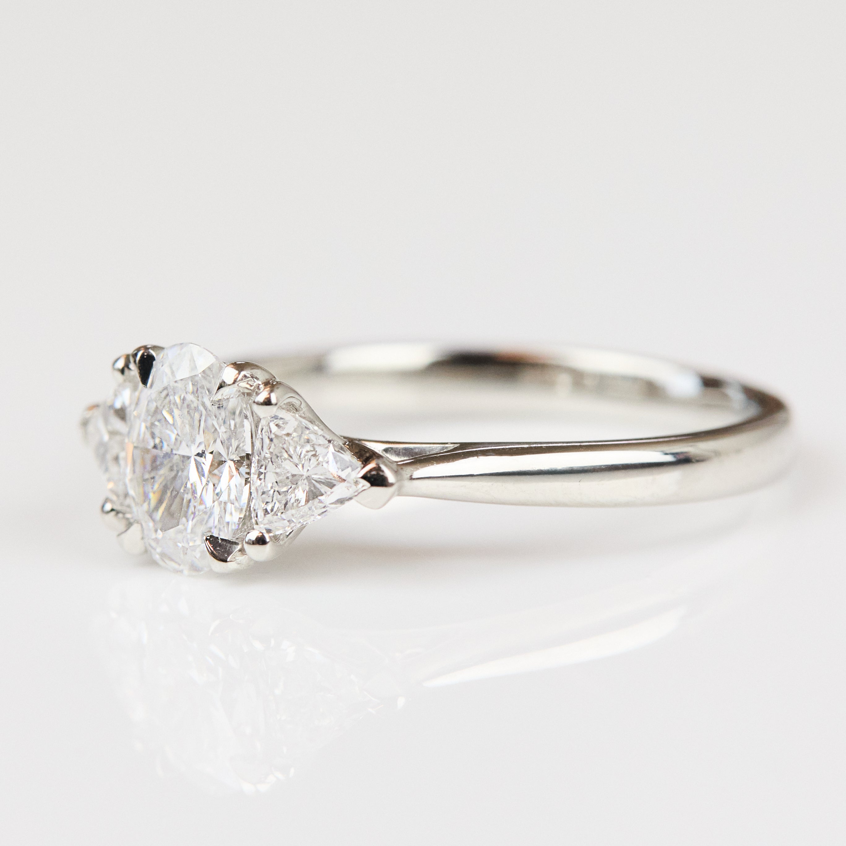 Oval Lab-Grown Engagement Ring Trilogy