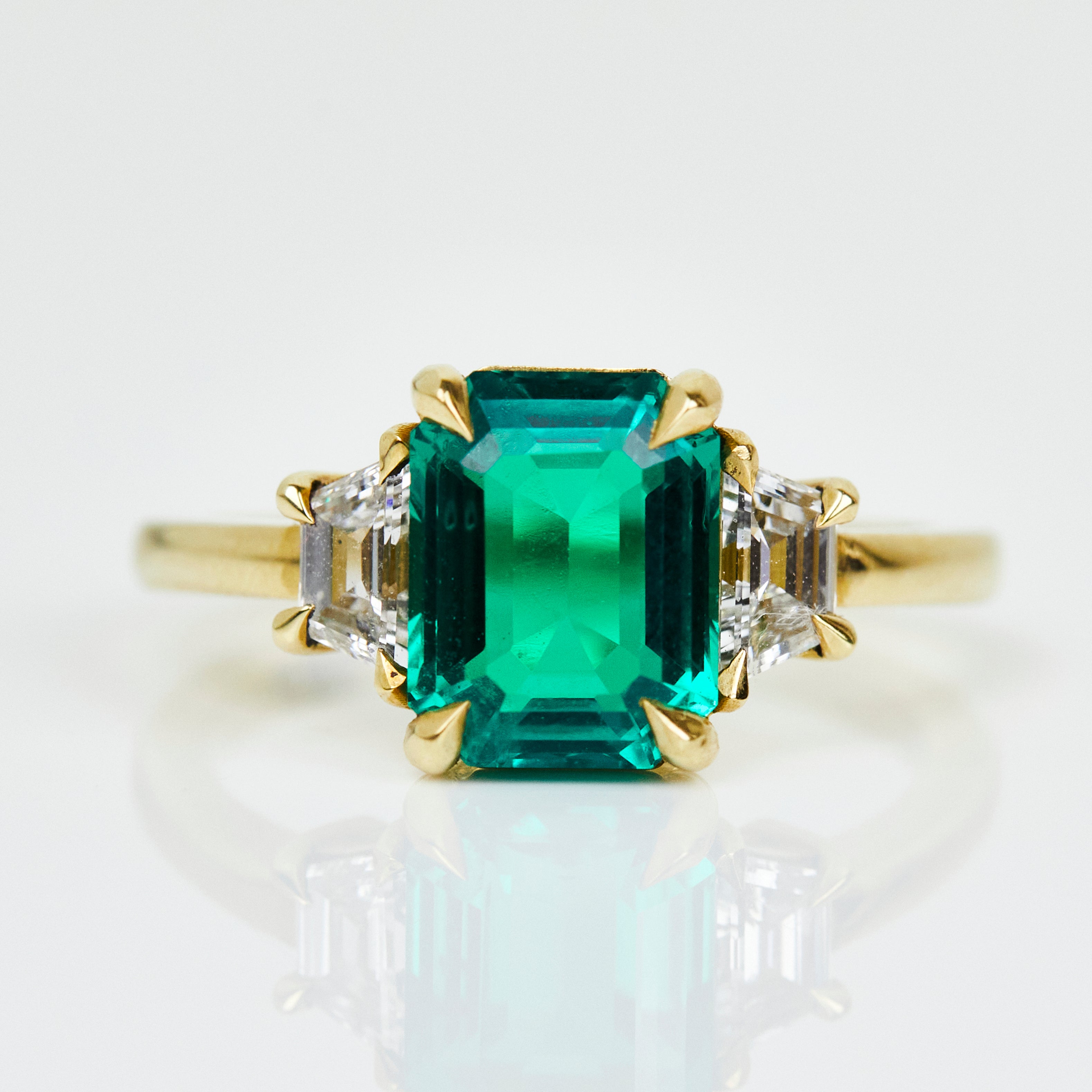 Coloured gemstone engagement rings