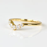 18ct yellow gold diamond wedding ring women