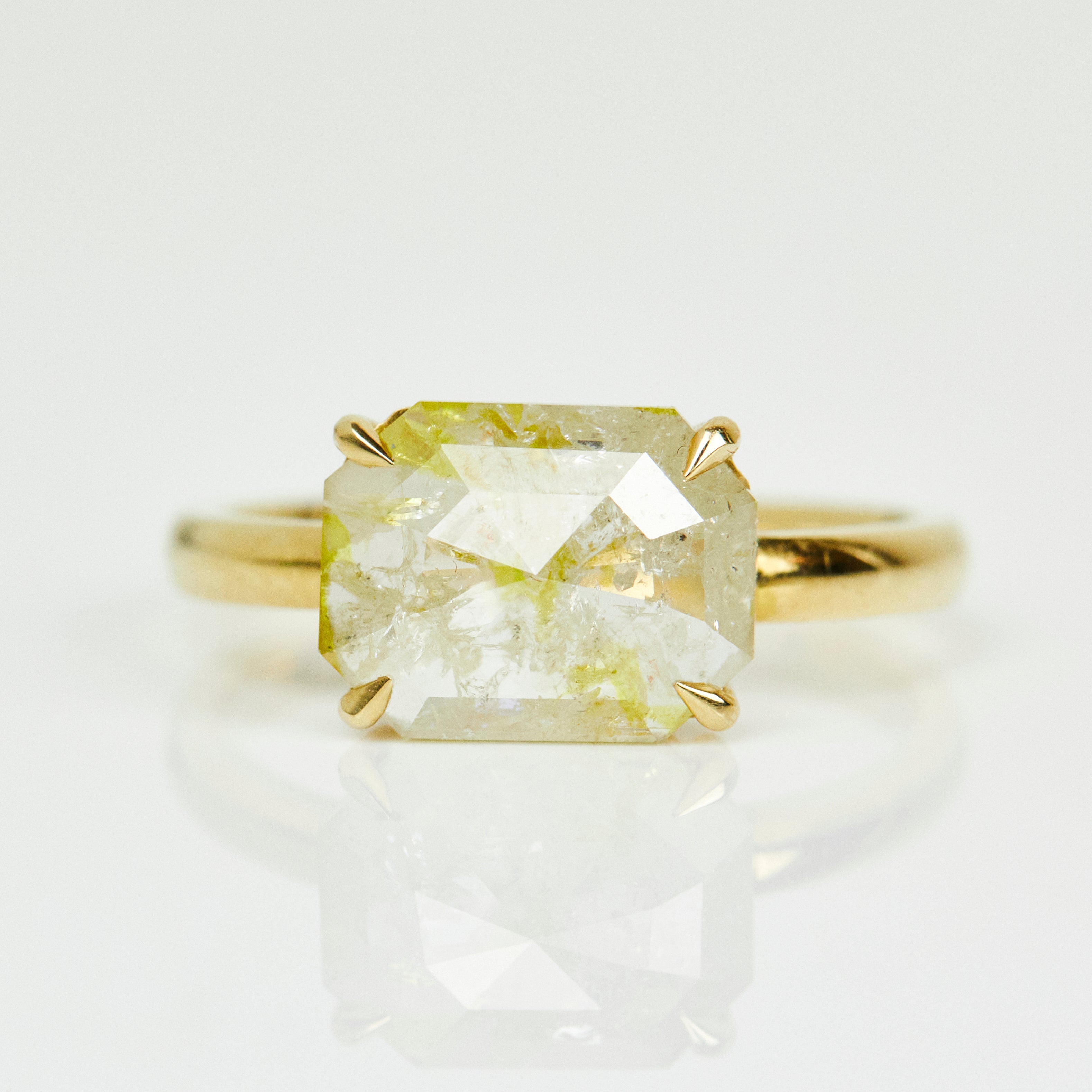 Coloured gemstone engagement rings