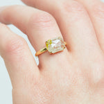 Coloured gemstone engagement rings