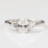 Oval Lab-Grown Engagement Ring Trilogy