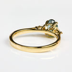 Oval Green Sapphire Engagement Ring