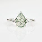 Coloured gemstone engagement rings