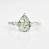 Coloured gemstone engagement rings
