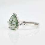 Coloured gemstone engagement rings