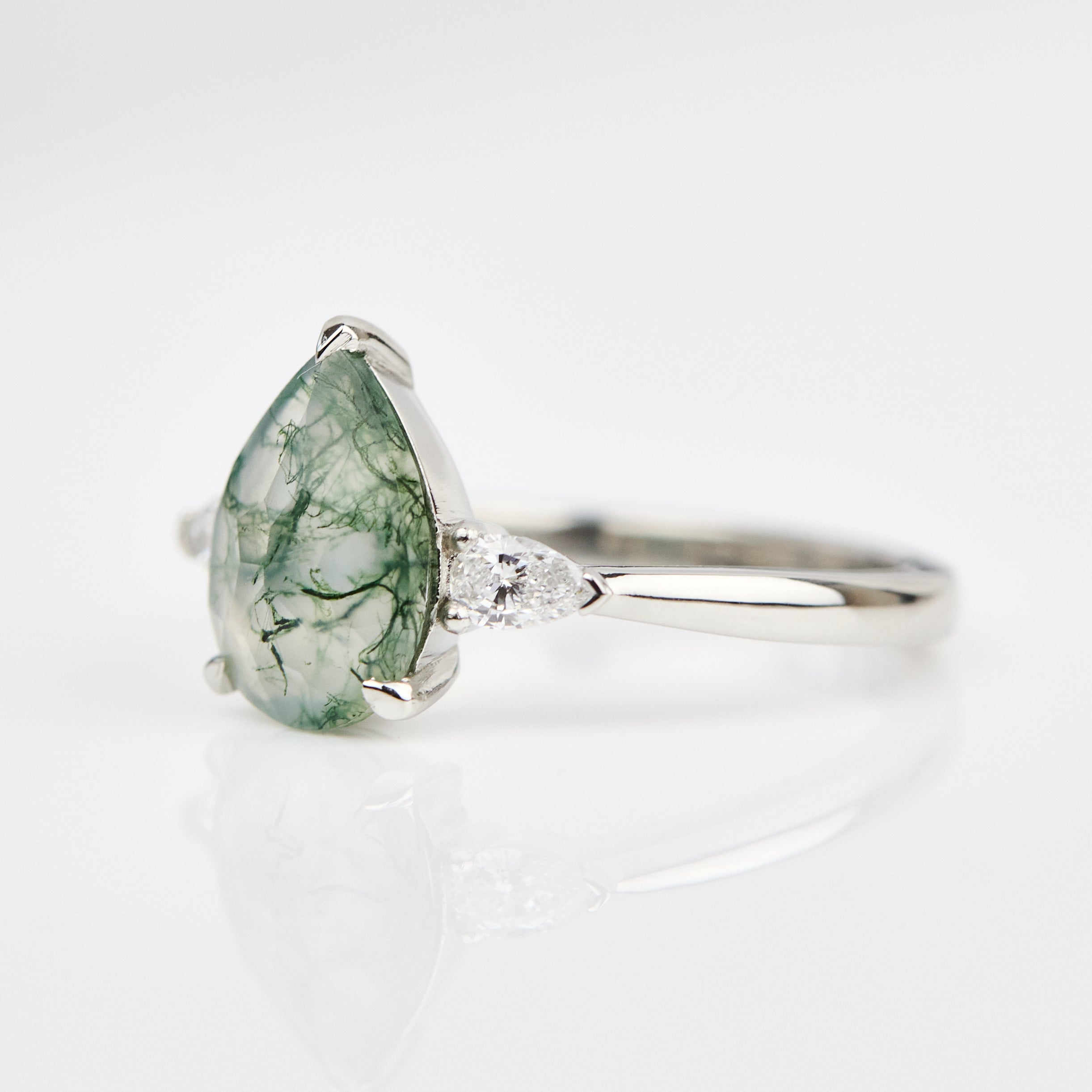 Coloured gemstone engagement rings