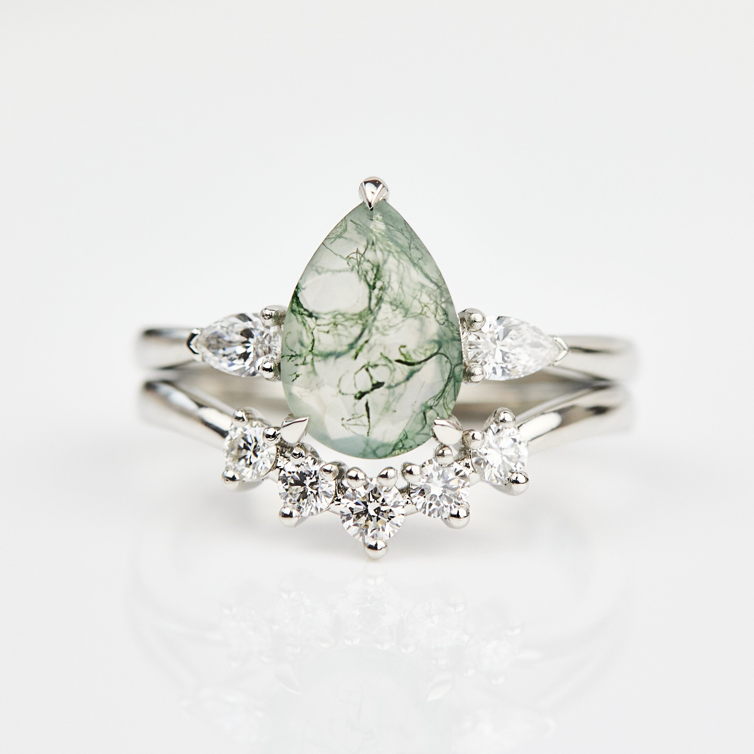 Coloured gemstone engagement rings