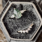 Coloured gemstone engagement rings