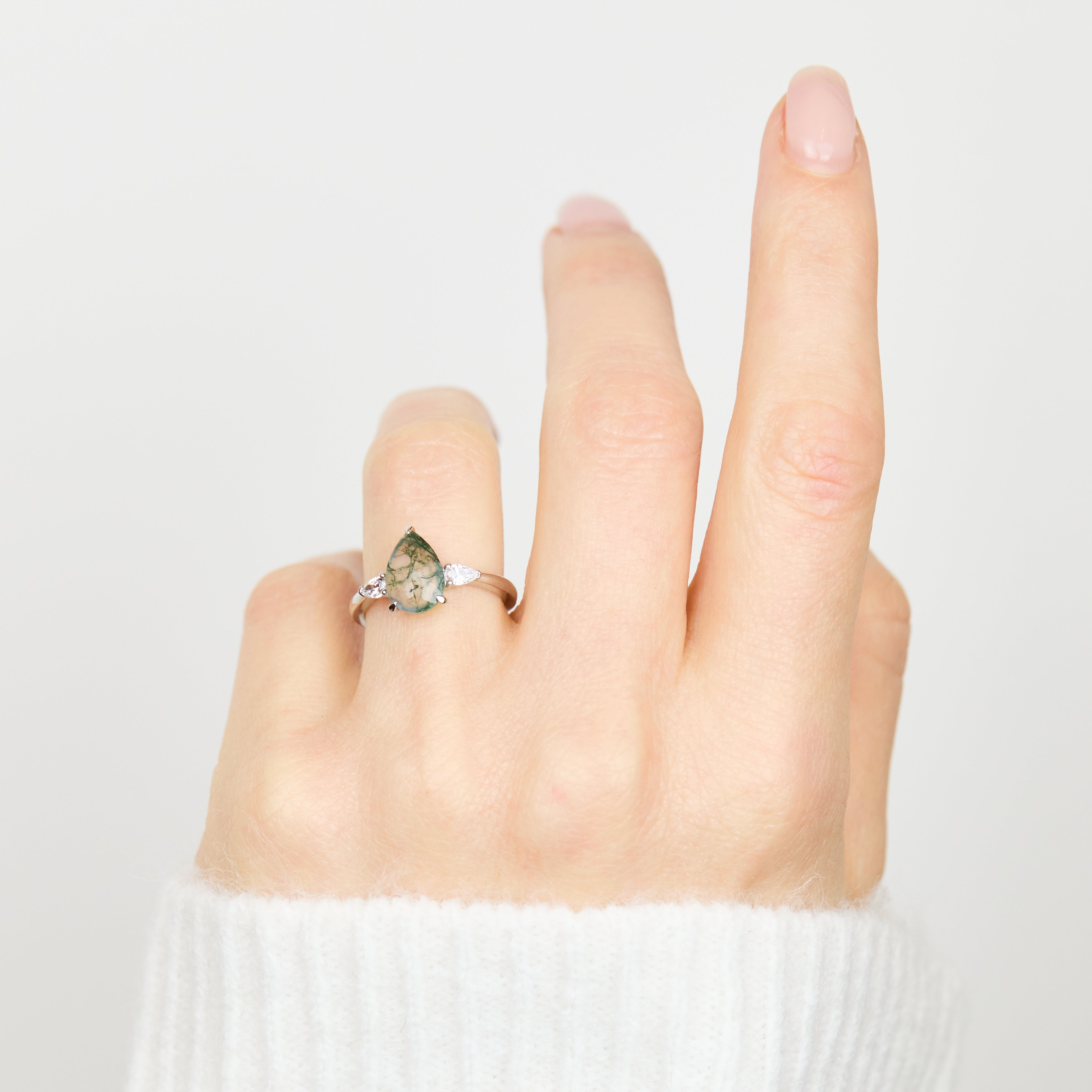 Coloured gemstone engagement rings