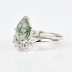 Coloured gemstone engagement rings