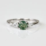 Coloured gemstone engagement rings