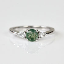 Coloured gemstone engagement rings