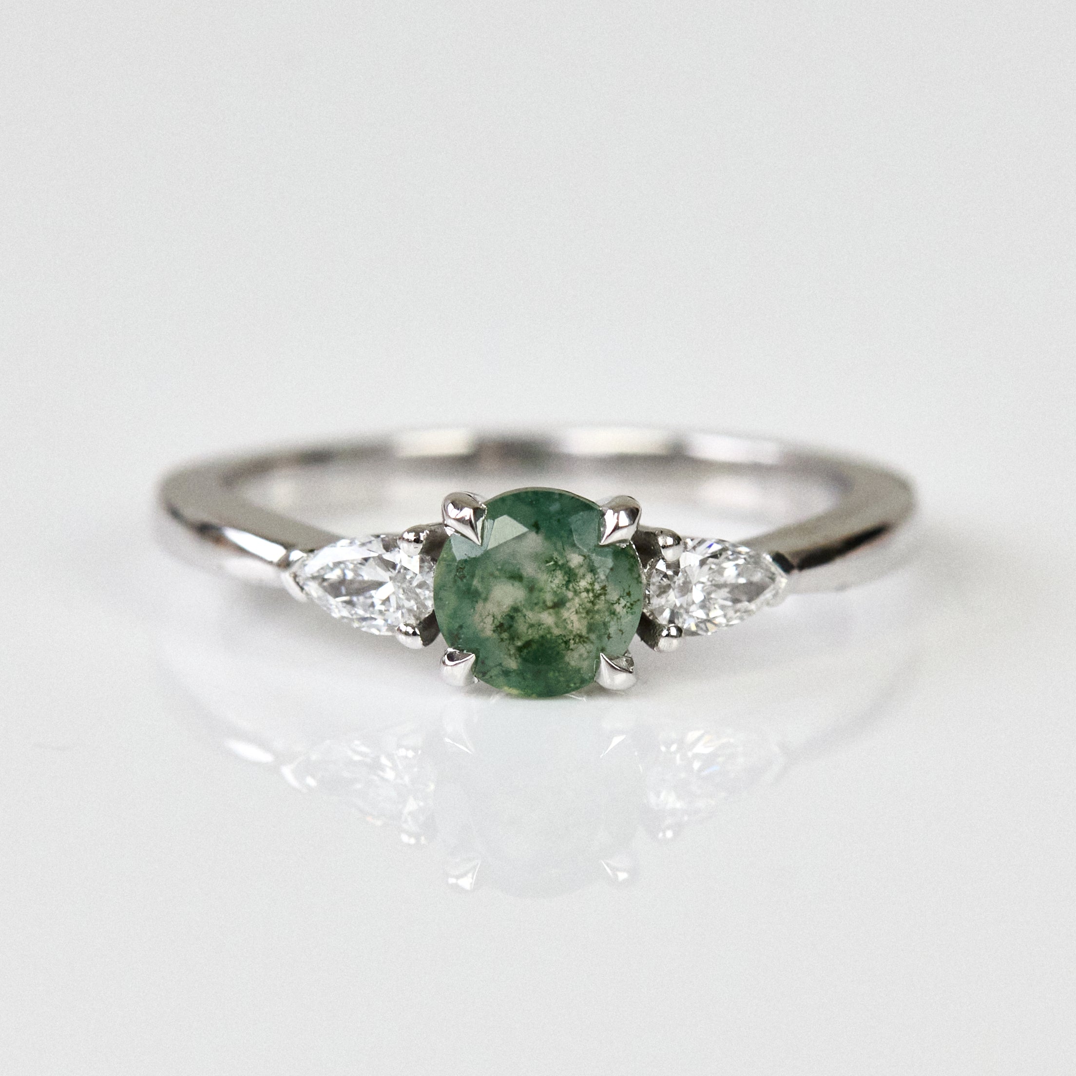 Coloured gemstone engagement rings