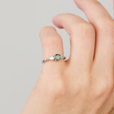 Coloured gemstone engagement rings