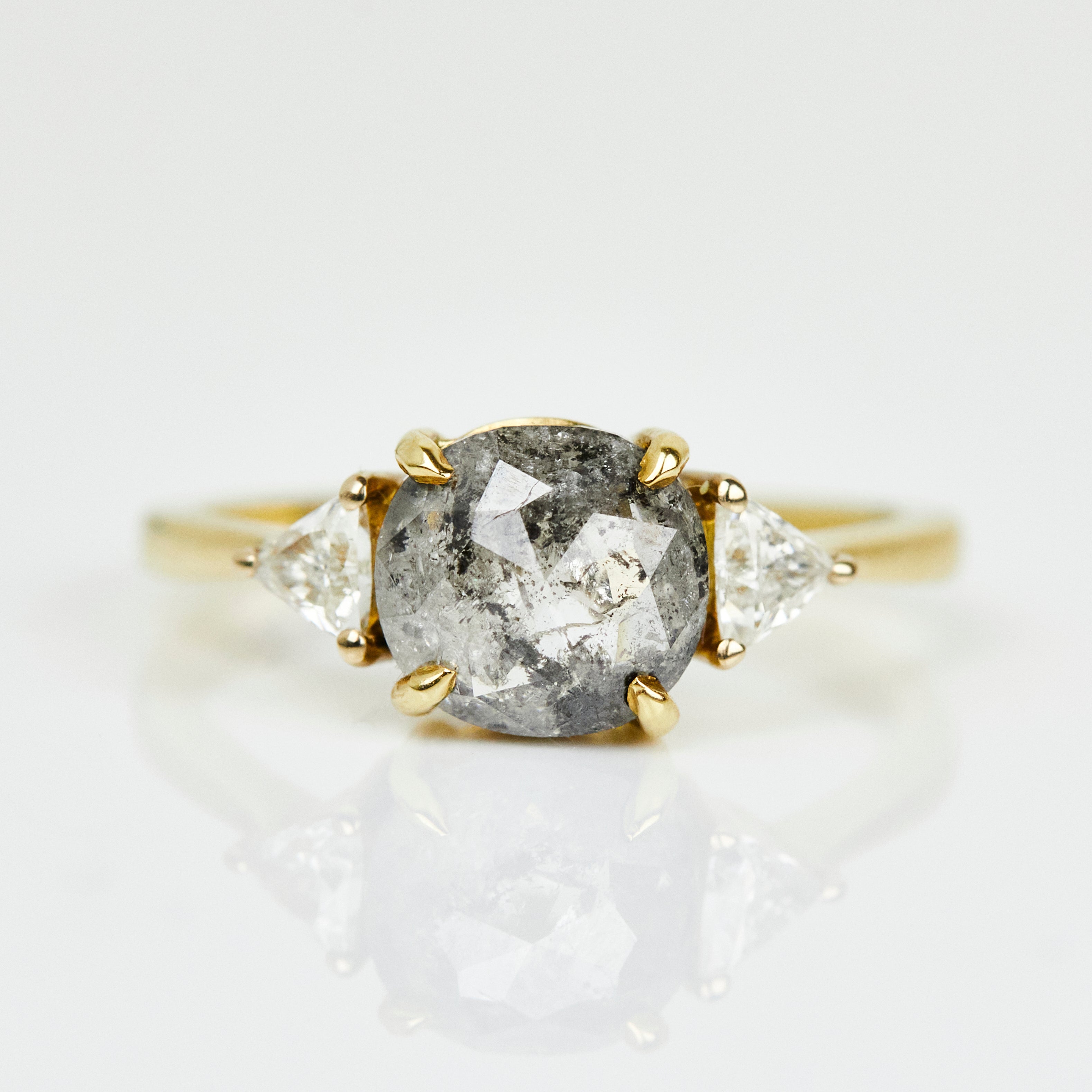 ​Salt and pepper engagement ring