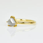 Shield Salt and Pepper Diamond Ring