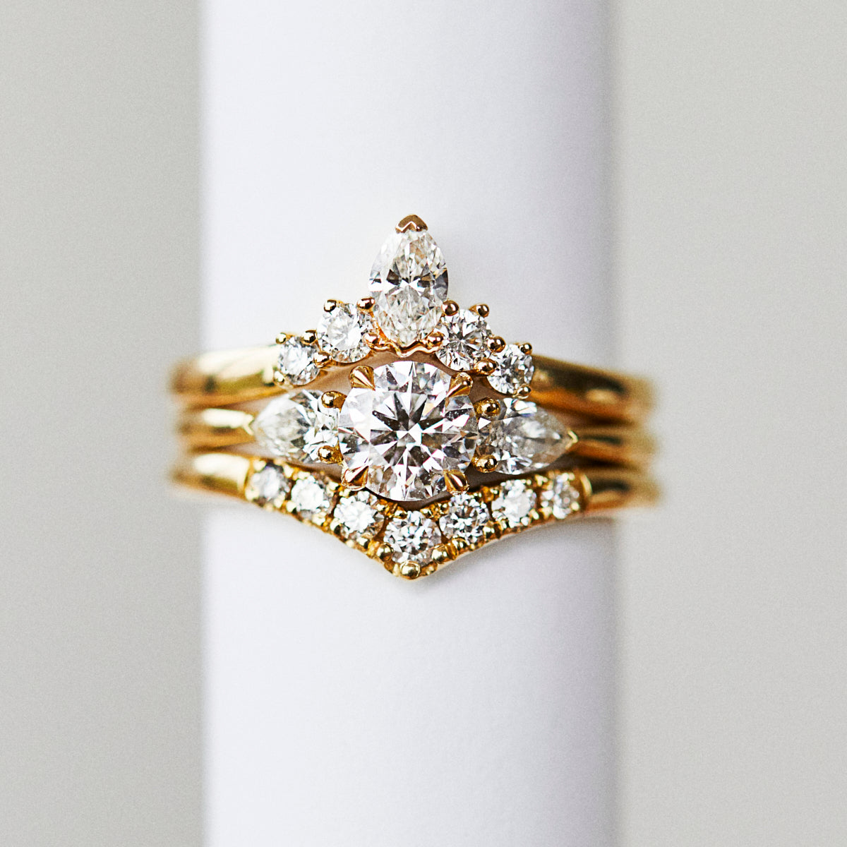 18ct yellow gold diamond wedding ring women