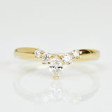 18ct yellow gold diamond wedding ring women