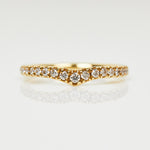 18ct yellow gold diamond wedding ring women