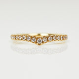18ct yellow gold diamond wedding ring women