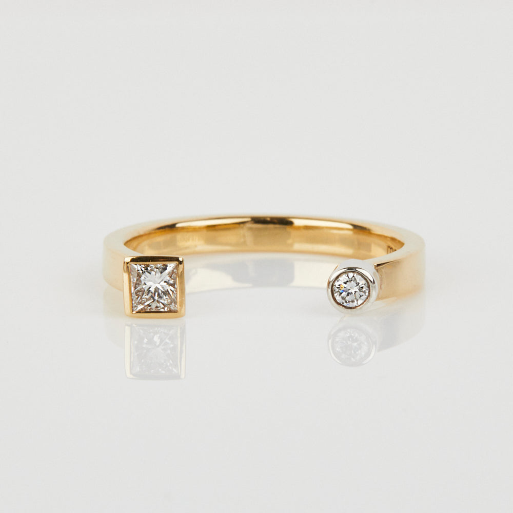 18ct yellow gold diamond wedding ring women
