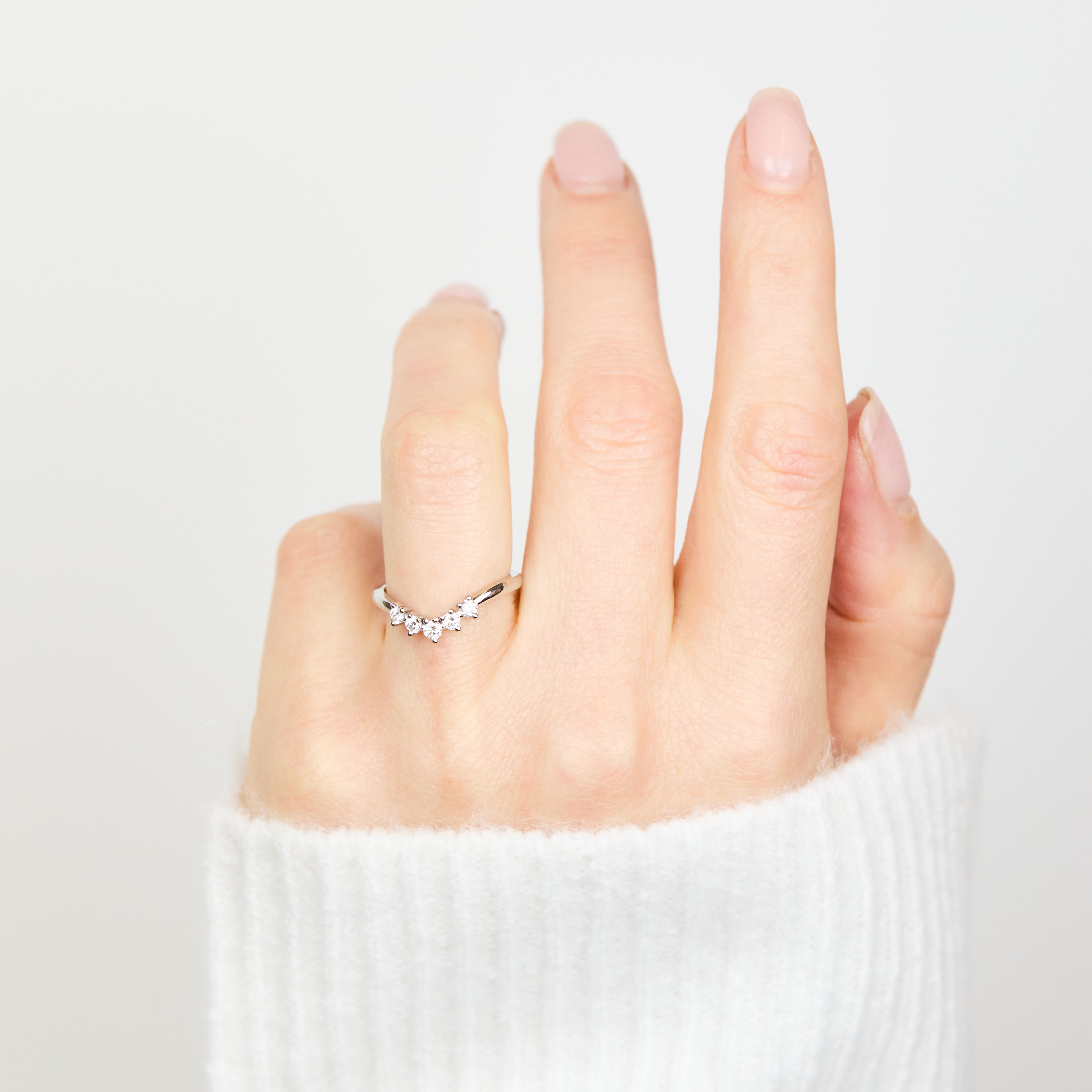 Platinum diamond wedding ring women