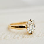 3ct Elongated Cushion Lab Grown Diamond Engagement Ring