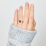 Oval Australian Green Sapphire Engagement Ring
