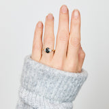 Oval Australian Green Sapphire Engagement Ring