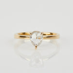 Icy Salt and Pepper Solitaire diamond ring